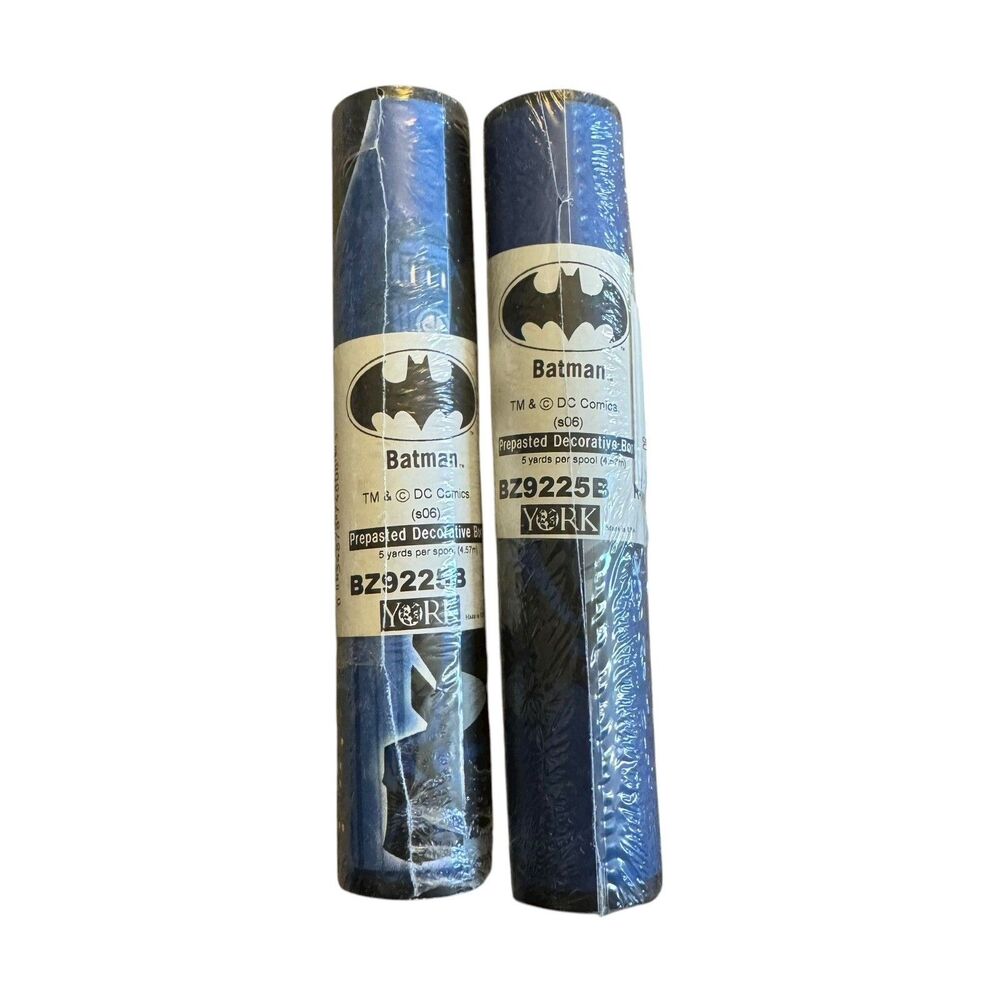 Batman Dc Comics Wall Border Prepasted Decorative 2 Rolls Of 5 Yrds‎ York USA